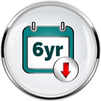 6 years icon