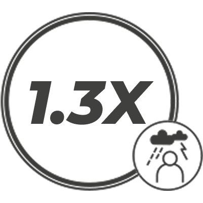 1.3X